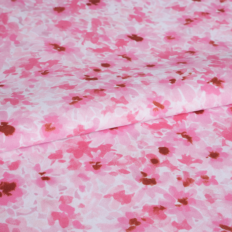75D/18T Dağınık Puslu Çiçek Baskı Kumaş