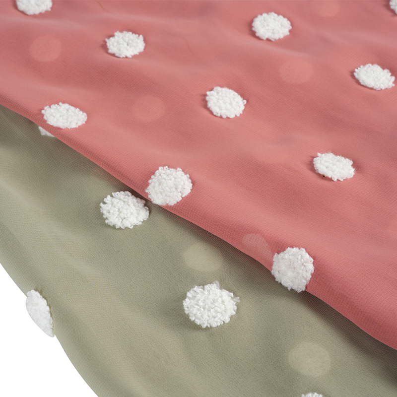 75d/18t Düz Şifon Havlu Nakışlı Kumaş