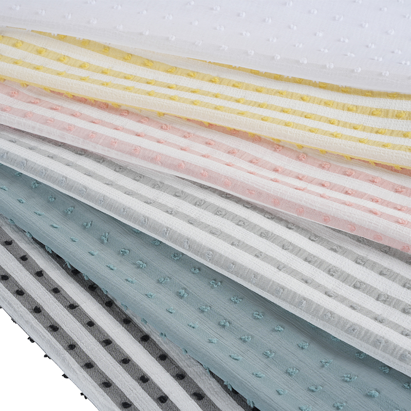 75D Katyonik Nano Krep Şerit Baskı Kumaş