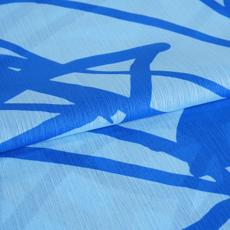 BD2503 75D Dream Space Şifon Baskı Krep Kumaş