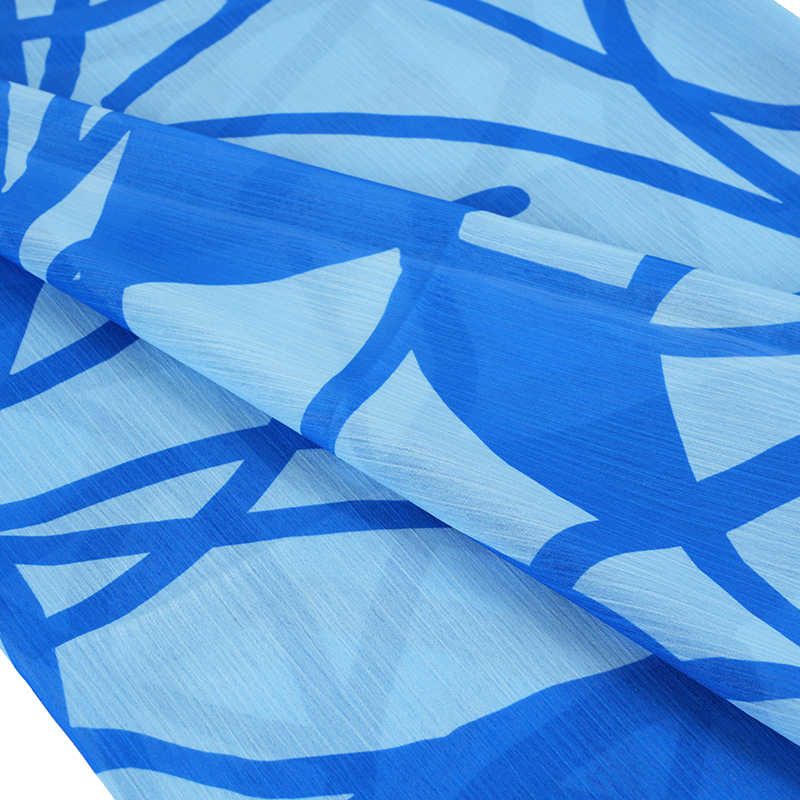 BD2503 75D Dream Space Şifon Baskı Krep Kumaş