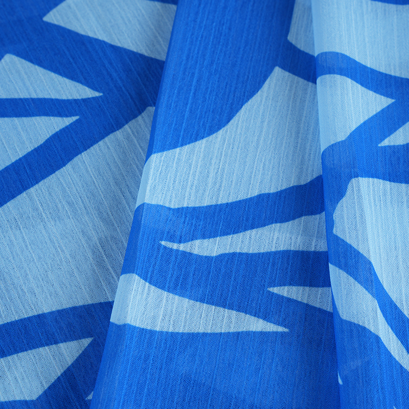 BD2503 75D Dream Space Şifon Baskı Krep Kumaş