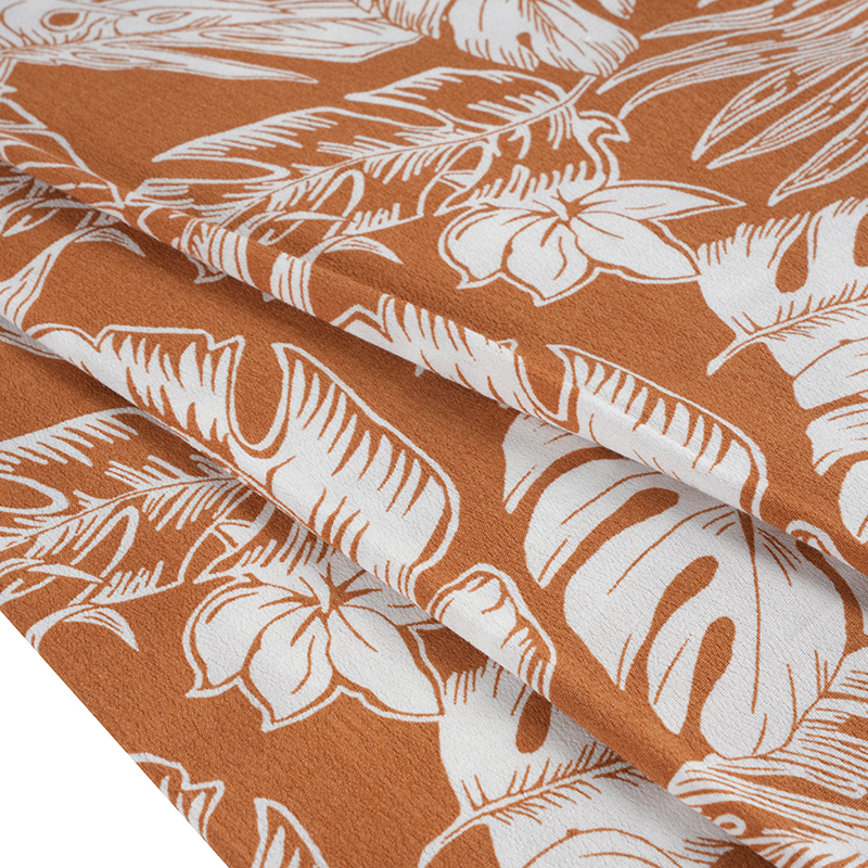 Zengin Dokuma Baskılı Krep Kumaş