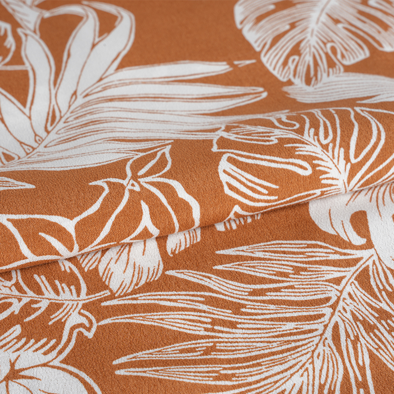 Zengin Dokuma Baskılı Krep Kumaş