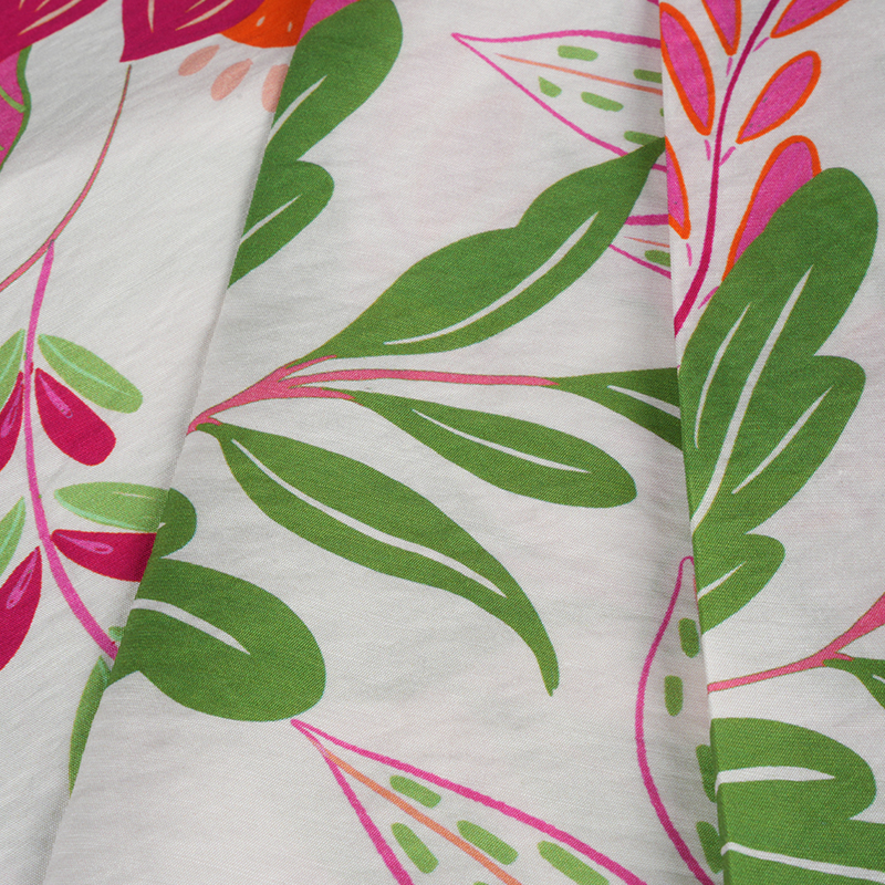 Rn Yarı Parlak Düz Cennet Kuşu Baskı Kumaş