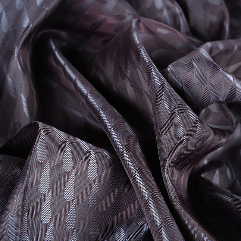 Polyester Katyonik İki Renkli Simetrik Love Jakarlı Boyama