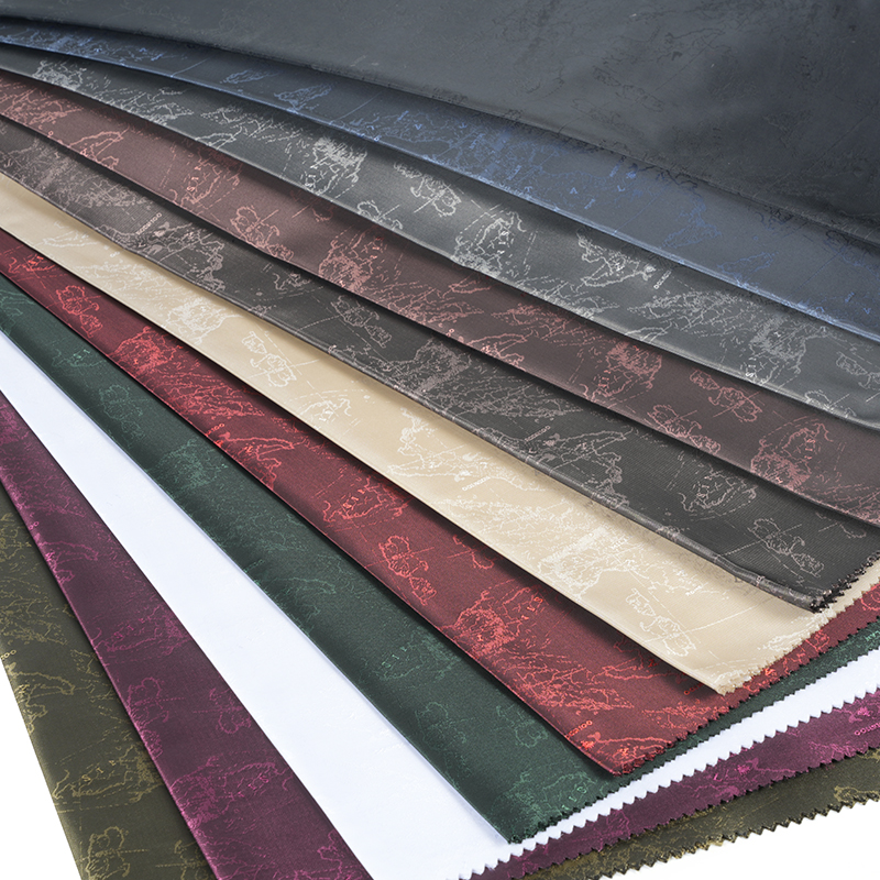 Polyester Katyonik İngilizce Logo Haritası Jakarlı