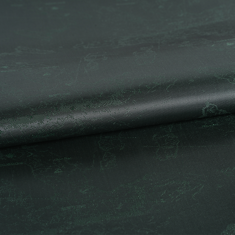 Polyester Katyonik İngilizce Logo Haritası Jakarlı