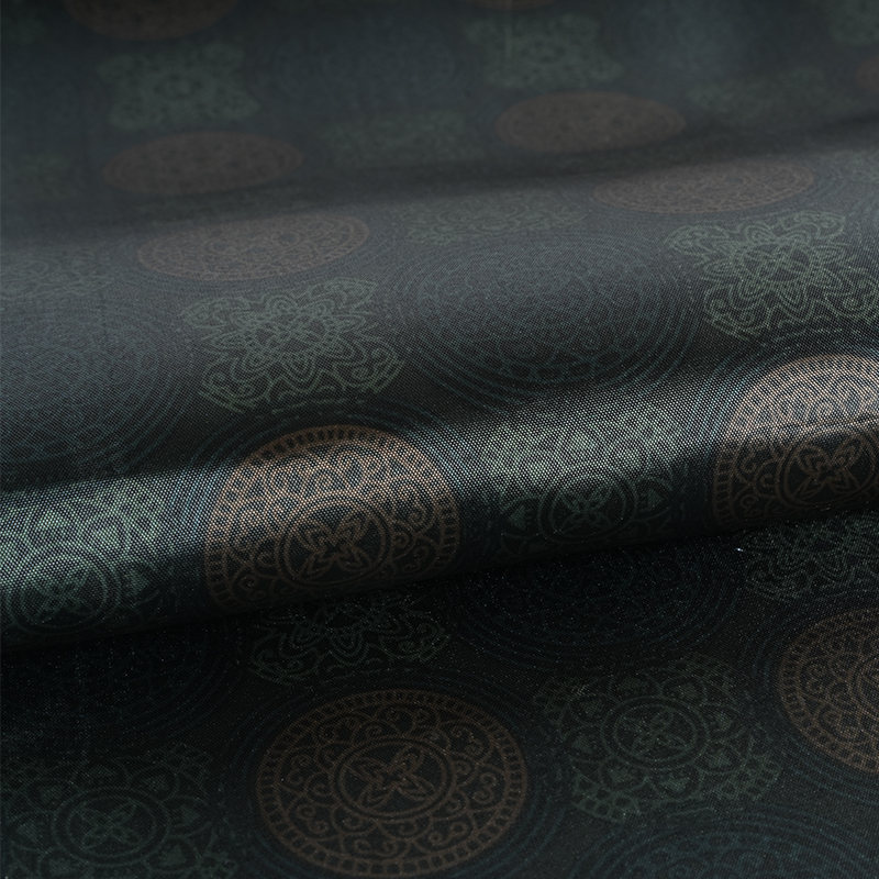 180T Hafif Dönen Puslu Dondurma Baskı Kumaşı