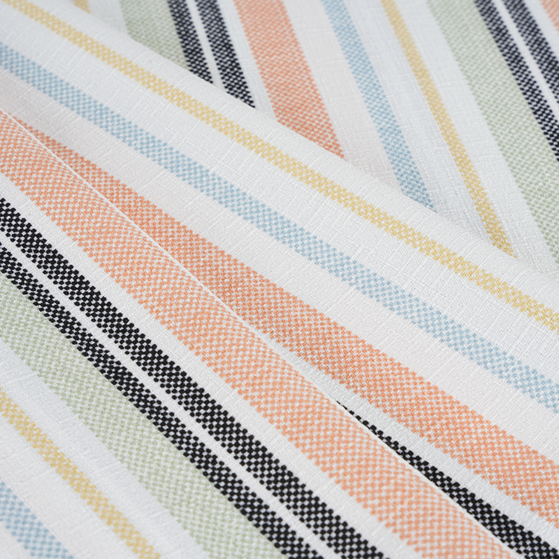 75D Yanlış Büküm İpek Bambu Orkide Turuncu ve Siyah Şerit Baskı Kumaş